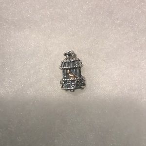 Pandora Retired Nightingale Charm with 14k bird